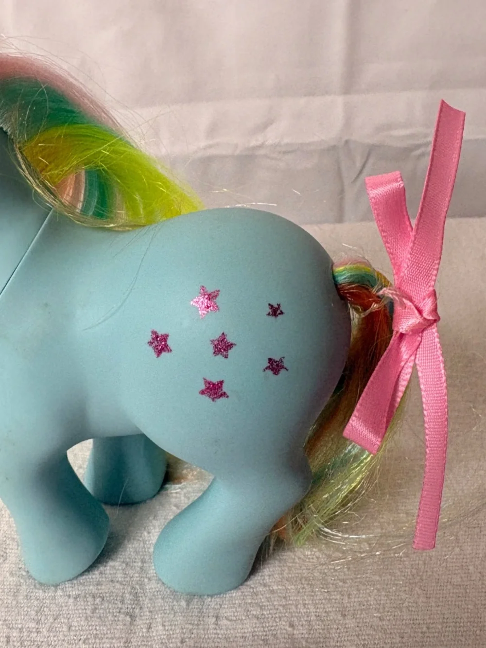 My Little Pony MLP Starflower Blue Unicorn 2018 Hasbro Rainbow Hair w/Comb